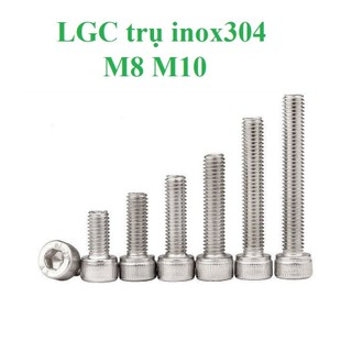 10 cái M8 M10 bulong lục giác chìm đầu trụ inox304 M8, M10
