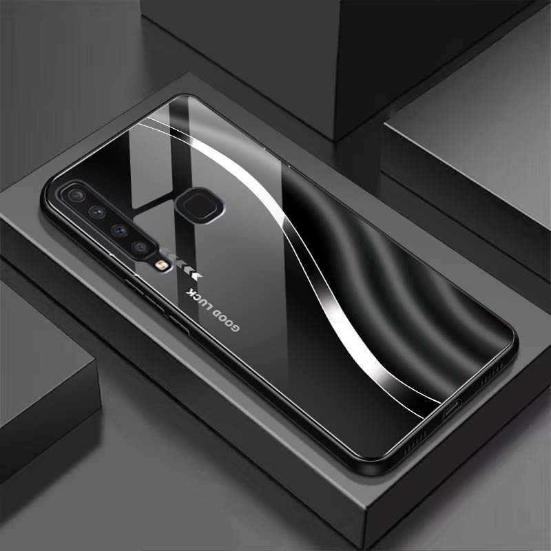 Ốp Lưng cho SAMSUNG GALAXY A9 2018 Mặt lưng kính cường lực, Sang Trọng, Chống Trầy, Bảo Vệ Toàn Diện