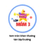 Tem tròn thiết kế in tên riêng trang trí set quà tặng cho học sinh mầm non mẫu giáo tiểu học sinh nhật lễ hội
