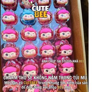 Charm nước CRY BABY cỡ đại 8CM - Mô hình Thỏ mơ màng lớn nhiều biểu cảm khuôn mặt dễ thương CUTEBEE