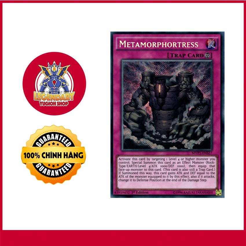 [Thẻ Bài Yugioh Chính Hãng] Metamorphortress | Shopee Việt Nam