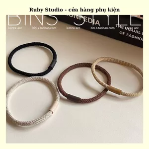 Dây Cột Tóc Co Giãn Họa Tiết Răng Cưa.