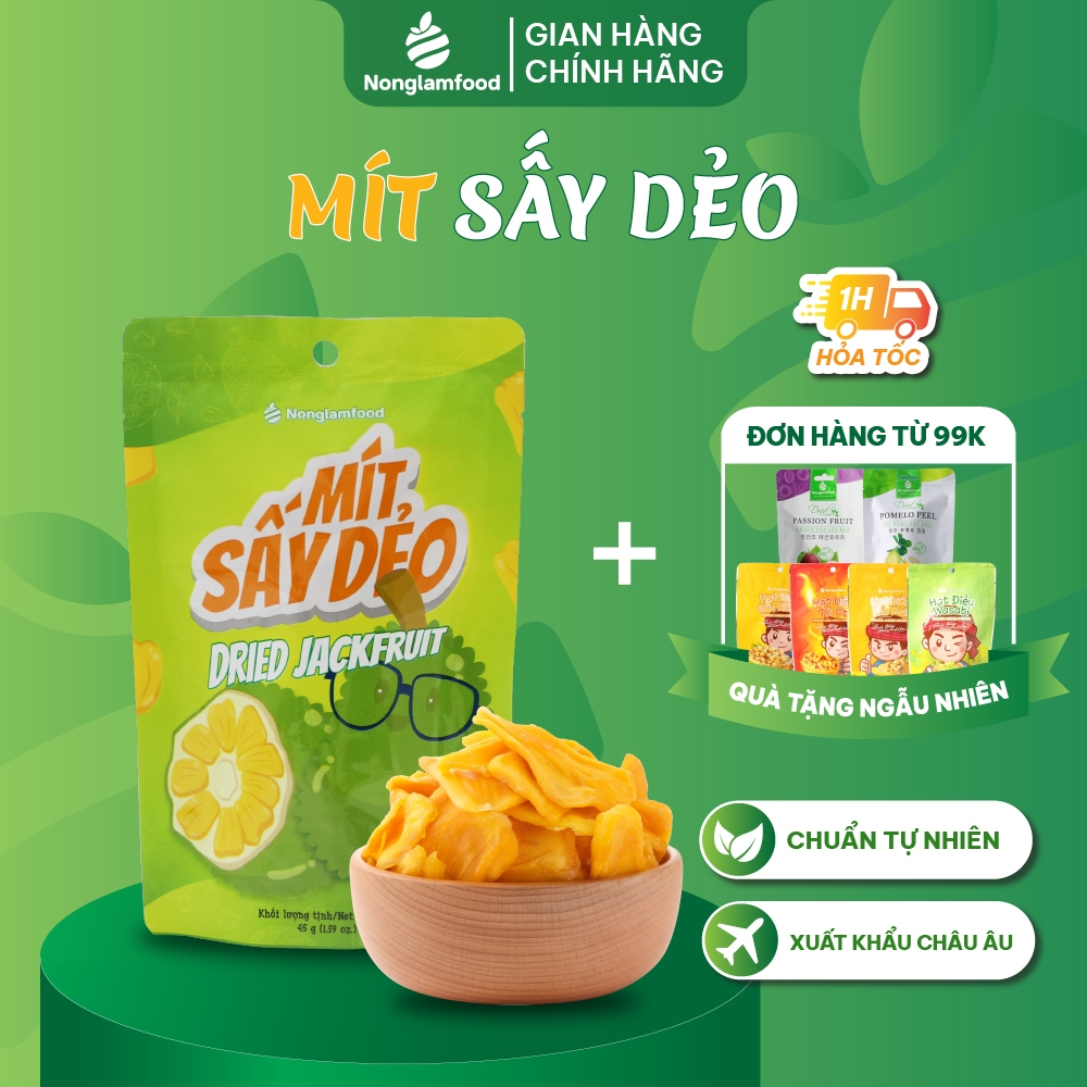 Mít sấy dẻo Nông Lâm Food  túi 45g.