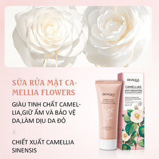 Sữa Rửa Mặt Hoa Trà Bioaoua Cho Da Dầu Mụn, Da Mụn Tuổi Dậy Thì - Làm Sạch Sâu Cleanser