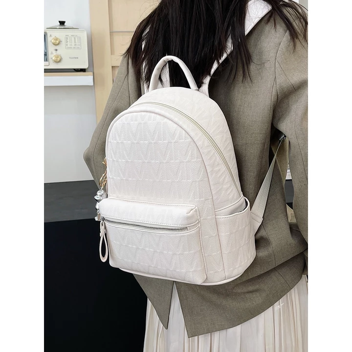 Unisex Elegant PU Leather Backpack – for School – 2
