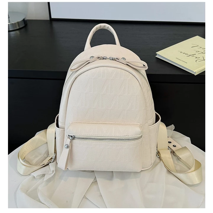 Unisex Elegant PU Leather Backpack – for School – 3