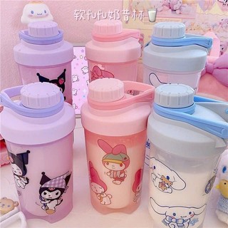 Bình Nước Lắc Hoạt Hình KRM Ly Nước Uống Có Nắp MEILI STORE