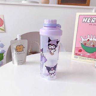 Bình Nước Lắc Hoạt Hình KRM Ly Nước Uống Có Nắp MEILI STORE