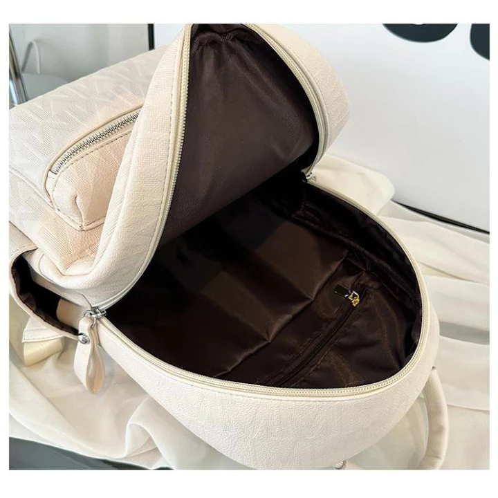 Unisex Elegant PU Leather Backpack – for School – 6