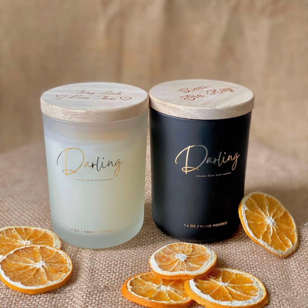 Set Quà Tặng Nến Thơm KHẮC TÊN THEO YÊU CẦU 220g Sang Xịn, Mịn Tặng Quà Cho Bạn Bè, Người Yêu, Đồng Nghiệp