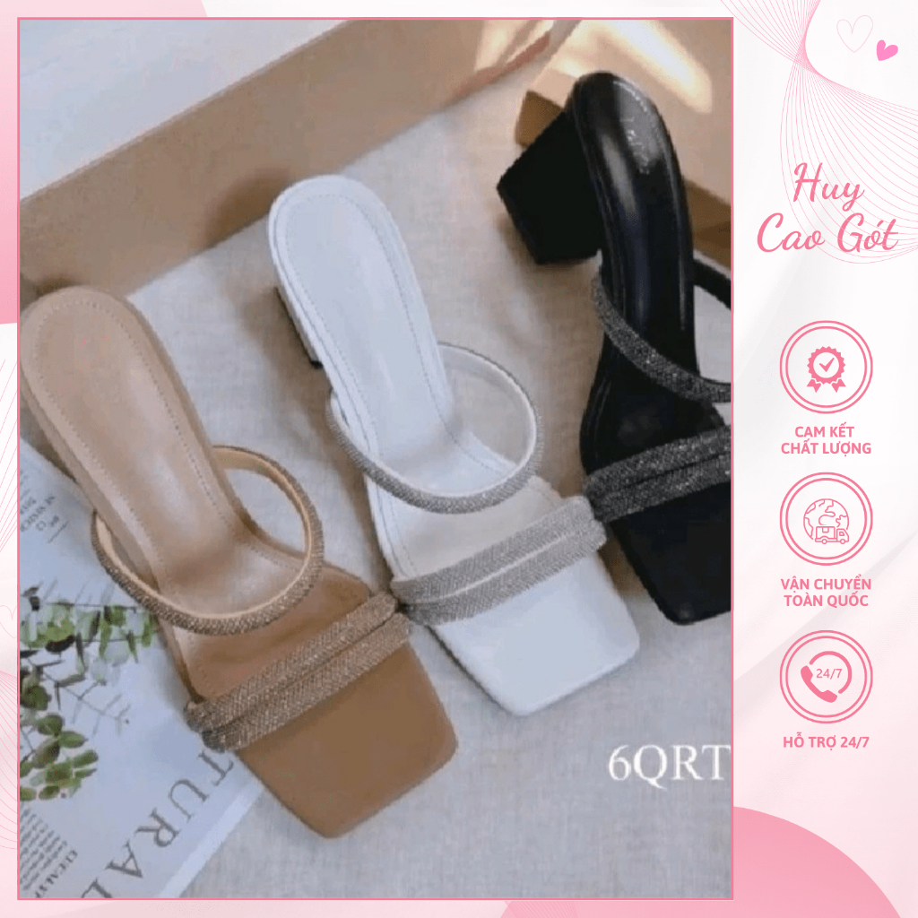 Dép nữ quai ngang 5cm, guốc  nữ 2 quai dễ đi mà cực kì xinh mã H29