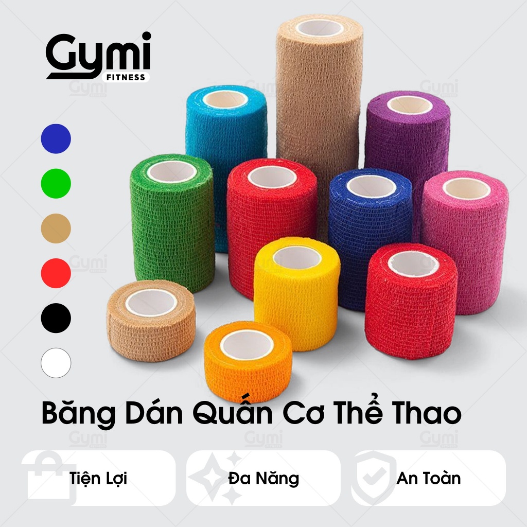Băng Quấn Cơ, Băng Keo Thể Thao Cao Su Non Chống Chấn Thương / Cuốn Cổ Tay, Cổ Chân, Chống Căng Cơ - BangQuanCo