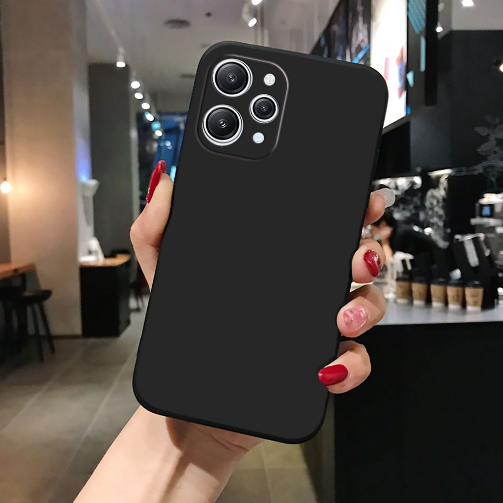 Ốp lưng Redmi 12 bảo vệ cam điện thoại toàn diện cạnh vuông nhựa dẻo tpu bibi glass