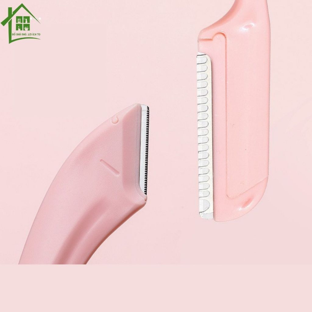 Dao cạo lông mày 3 món lưỡi thép nhà Kelly gồm kéo tỉa chân mày, bộ dụng cụ 2 dao cạo tỉa lông mày.