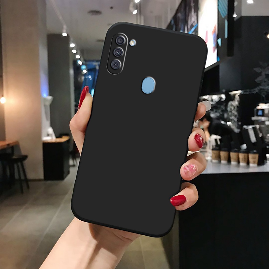 Ốp lưng Samsung A11, M11 bảo vệ cam điện thoại toàn diện viền cạnh vuông nhựa dẻo tpu BIBI