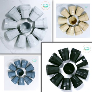 [sỉ] COMBO 50/100 LY NHỰA MELAMINE(NHỰA PHÍP) LY TRÀ CHỊU NHỆT 120 độ LOẠI DÀY NHIỀU MÀU 250ml - HUNGHOME