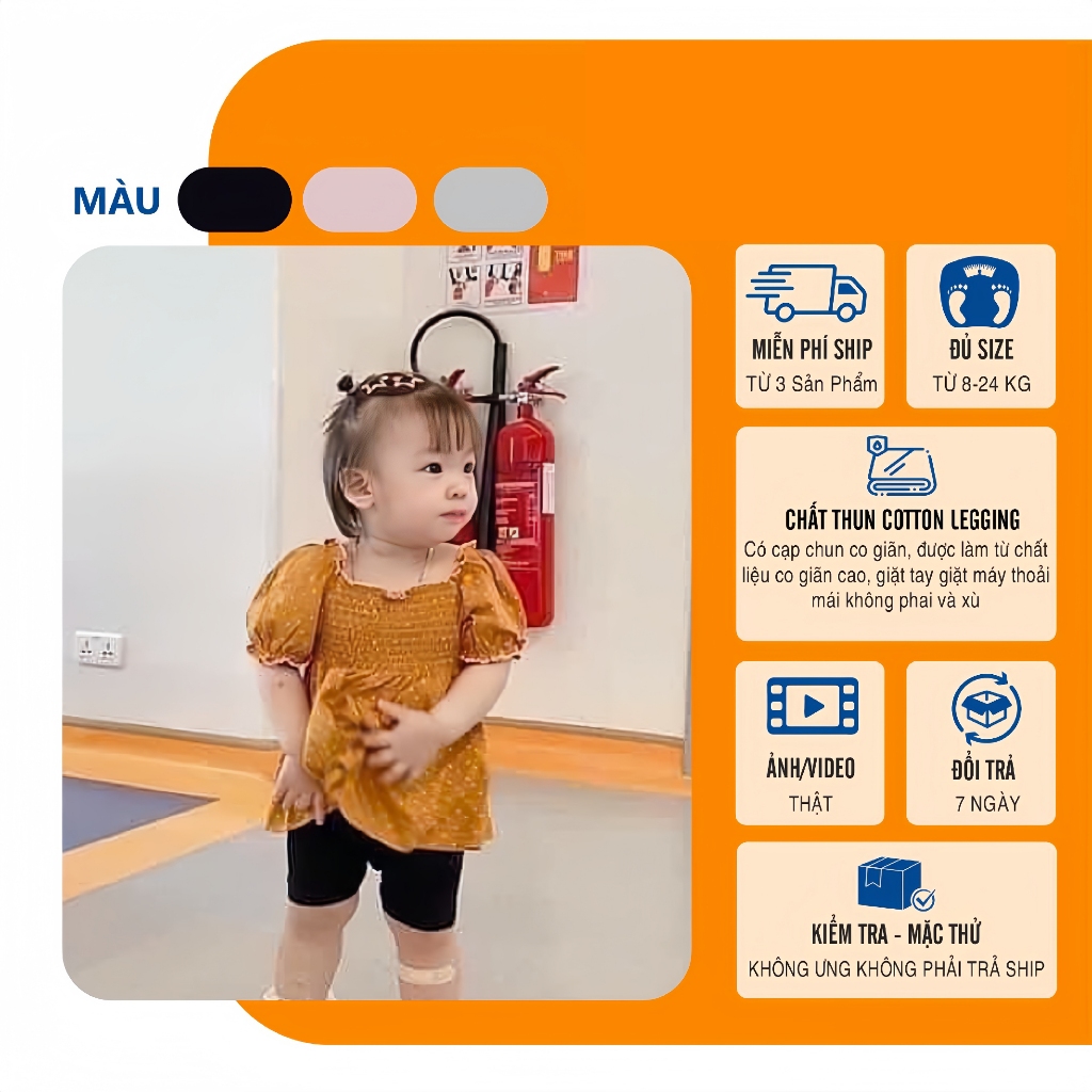 Quần Legging Đùi Bé Gái 𝗟𝗮𝗻𝗹𝗲𝗲 𝗙𝗮𝘀𝗵𝗶𝗼𝗻 Mã LG