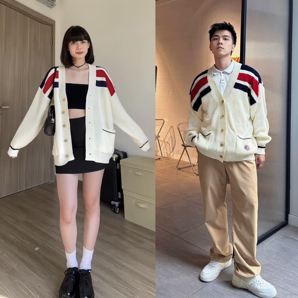 Áo Cardigan Thom Browne Nam Nữ Len Dày Dặn Co Giãn Tốt, Áo Khoác Len ...