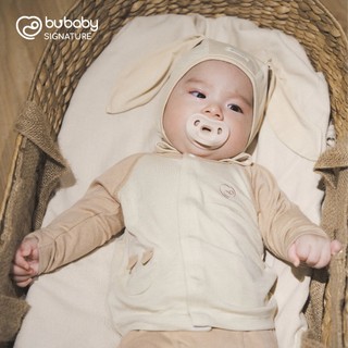 Bubaby ASR1965FF Mũ buộc dây tai thỏ Bonnet 🔅 cho bé