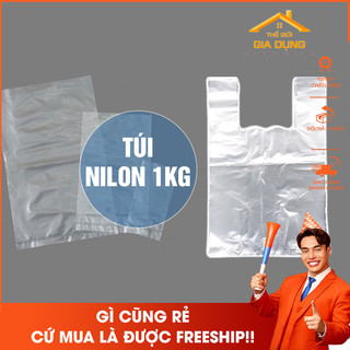 Combo 10 túi bao bóng mỡ trắng kích thước đại, đựng nhiều đồ