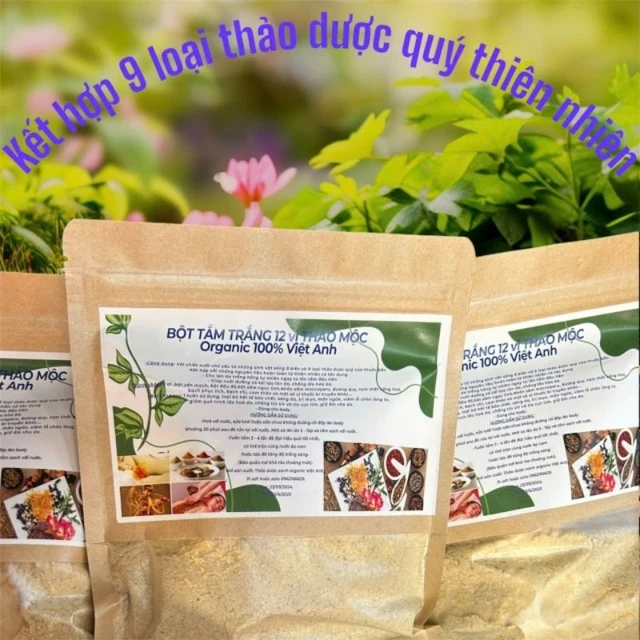Bột tắm cho da trắng thuoc bắc 26 vị, làm mịn và trắng body,giảm mụn mờ thâm, bột đắp mặt thảo dược quý
