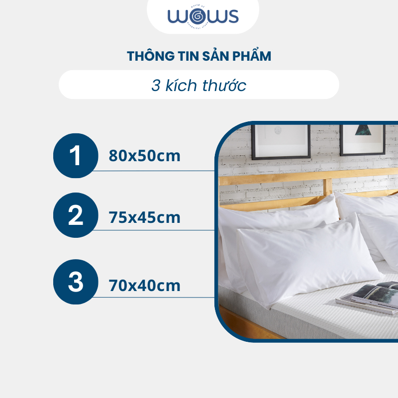 Ảnh WOWS - Gối Ngủ Cao Cấp The Ordinary - Sợi Microfiber Chống Dị Ứng -  Bồng Bềnh, Êm Ái 4