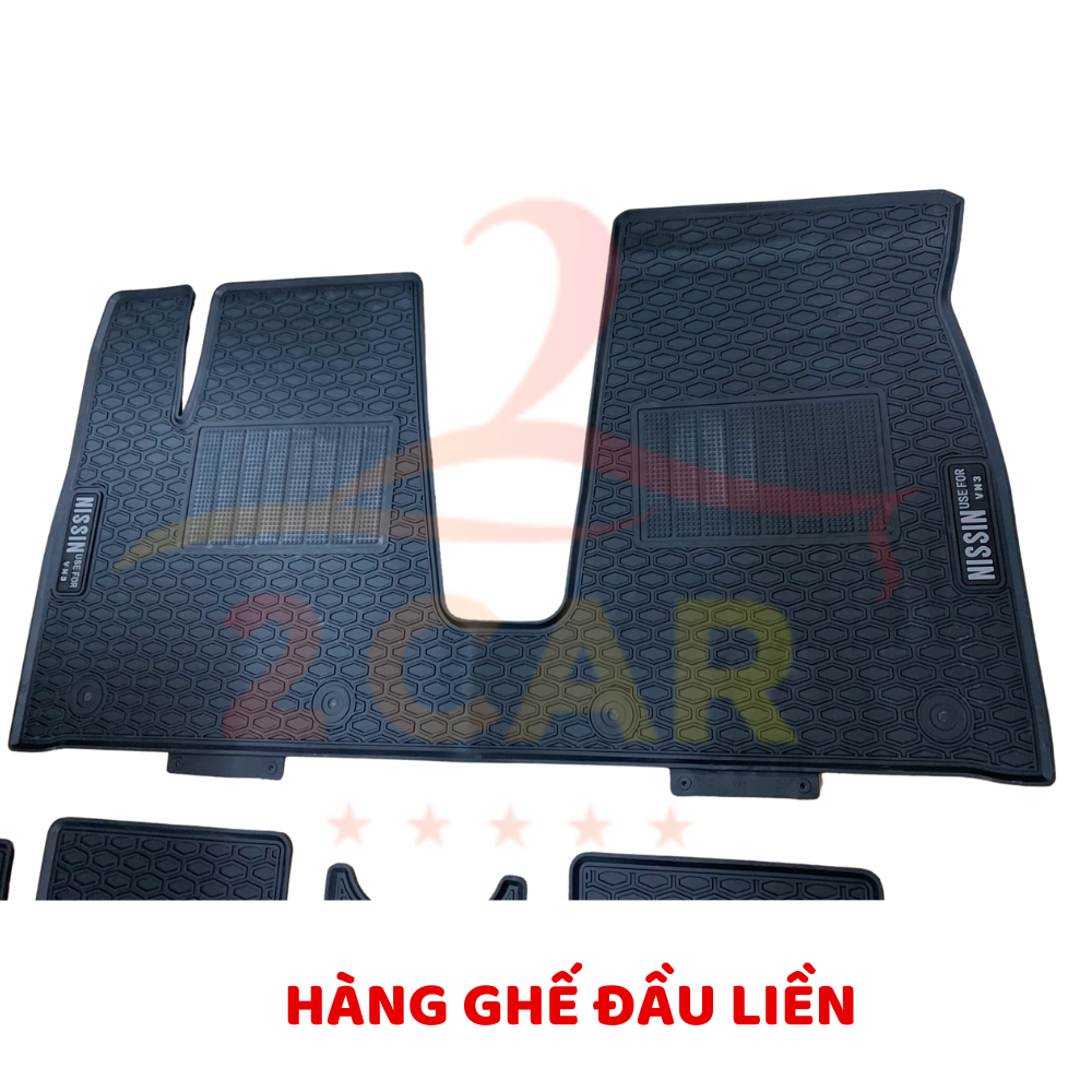 Thảm lót sàn xe Vinfast VF3 - Hàng CAO SU đúc không mùi, chống trượt - Mẫu mới _2CAR
