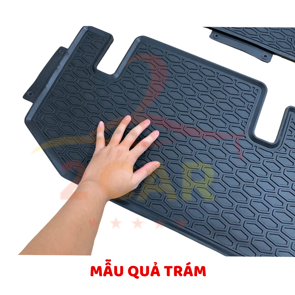 Thảm lót sàn xe Vinfast VF3 - Hàng CAO SU đúc không mùi, chống trượt - Mẫu mới _2CAR