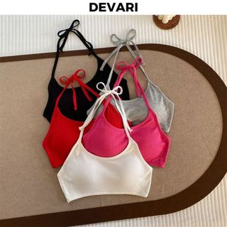 Áo bra nữ không gọng đệm mút mỏng thoáng mát cổ yếm xinh xắn gợi cảm quyến rũ DEVARI B8703