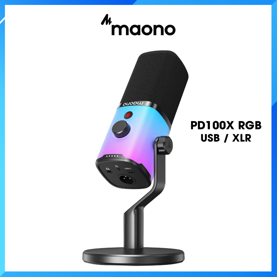 MAONO PD100X RGB - Mic Thu Âm Dynamic Cổng USB / XLR - Hàng Chính Hãng ...