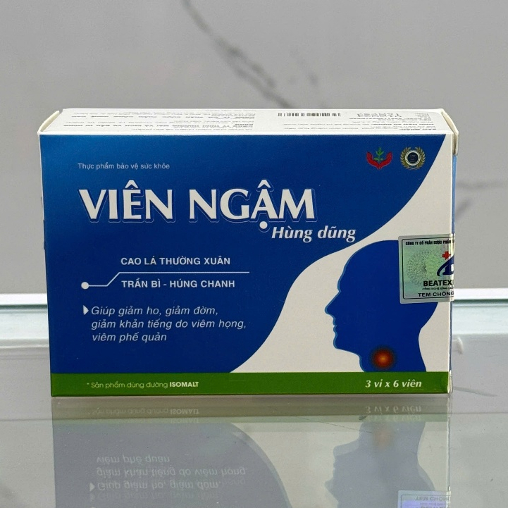 [HÀNG CTY + QUÀ] Viên Ngậm Ho Hùng Dũng - Kẹo Ngậm Giúp Giảm Khô Rát Ngứa Họng Cải Thiện Khản Tiếng - 18 Viên