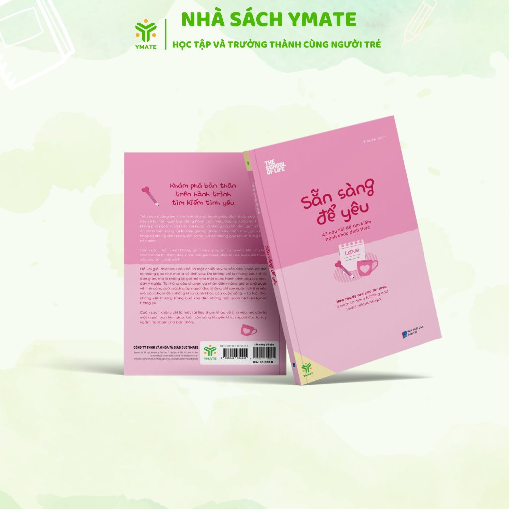 Ảnh Sách - Sẵn Sàng Để Yêu - Tìm Kiếm Hanh Phúc Đích Thực - Sách Tình Yêu - YMATE 2