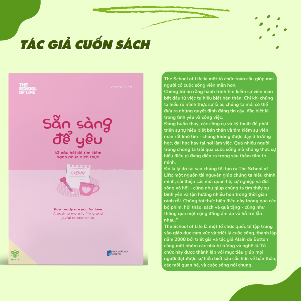 Ảnh Sách - Sẵn Sàng Để Yêu - Tìm Kiếm Hanh Phúc Đích Thực - Sách Tình Yêu - YMATE 4