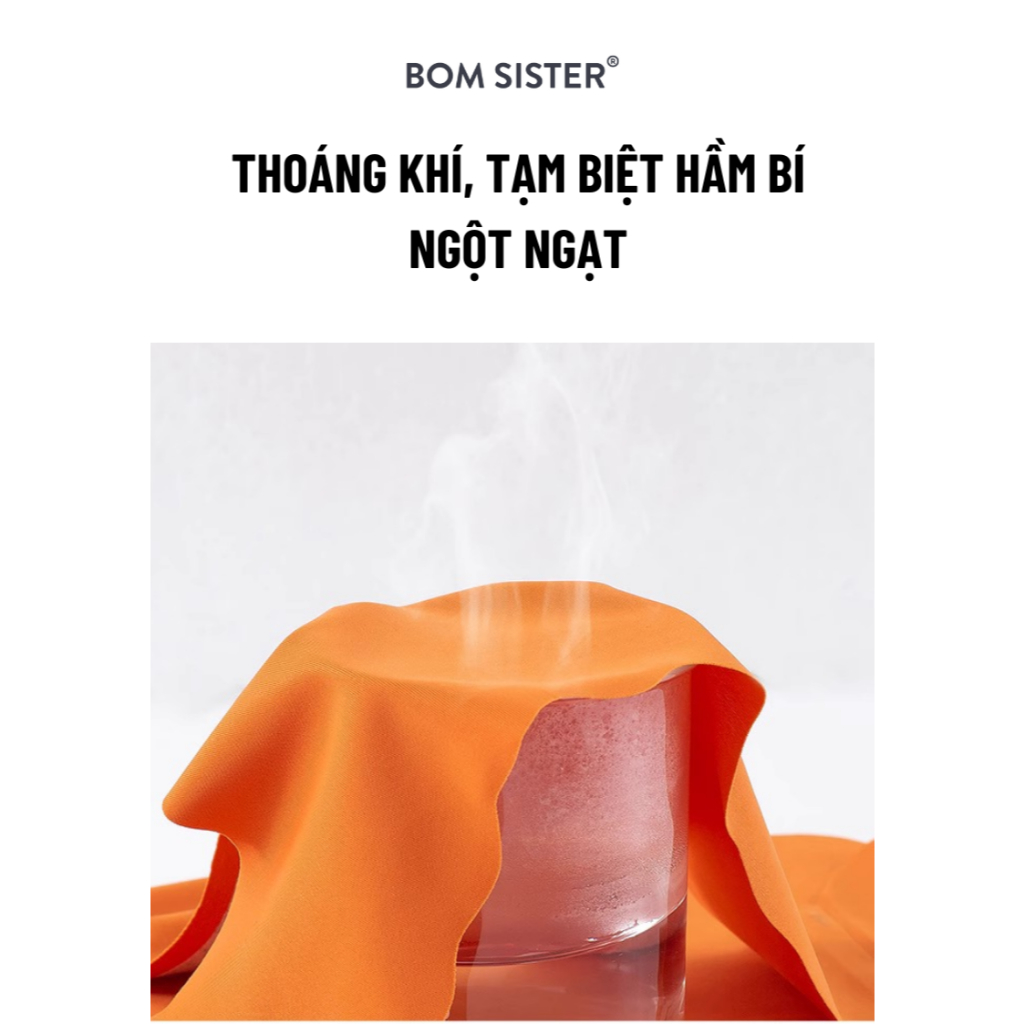 Ảnh BOM Sister x Ngọc Trinh - Quần lót nữ không viền su đúc màu trơn, tone màu mùa hè BOM SISTER MUQ2202 4
