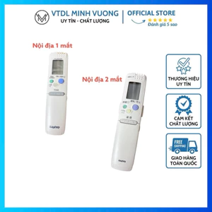 Remote điều khiển máy lạnh sanyo nội địa 1 mắt và 2 mắt hồng ngoại