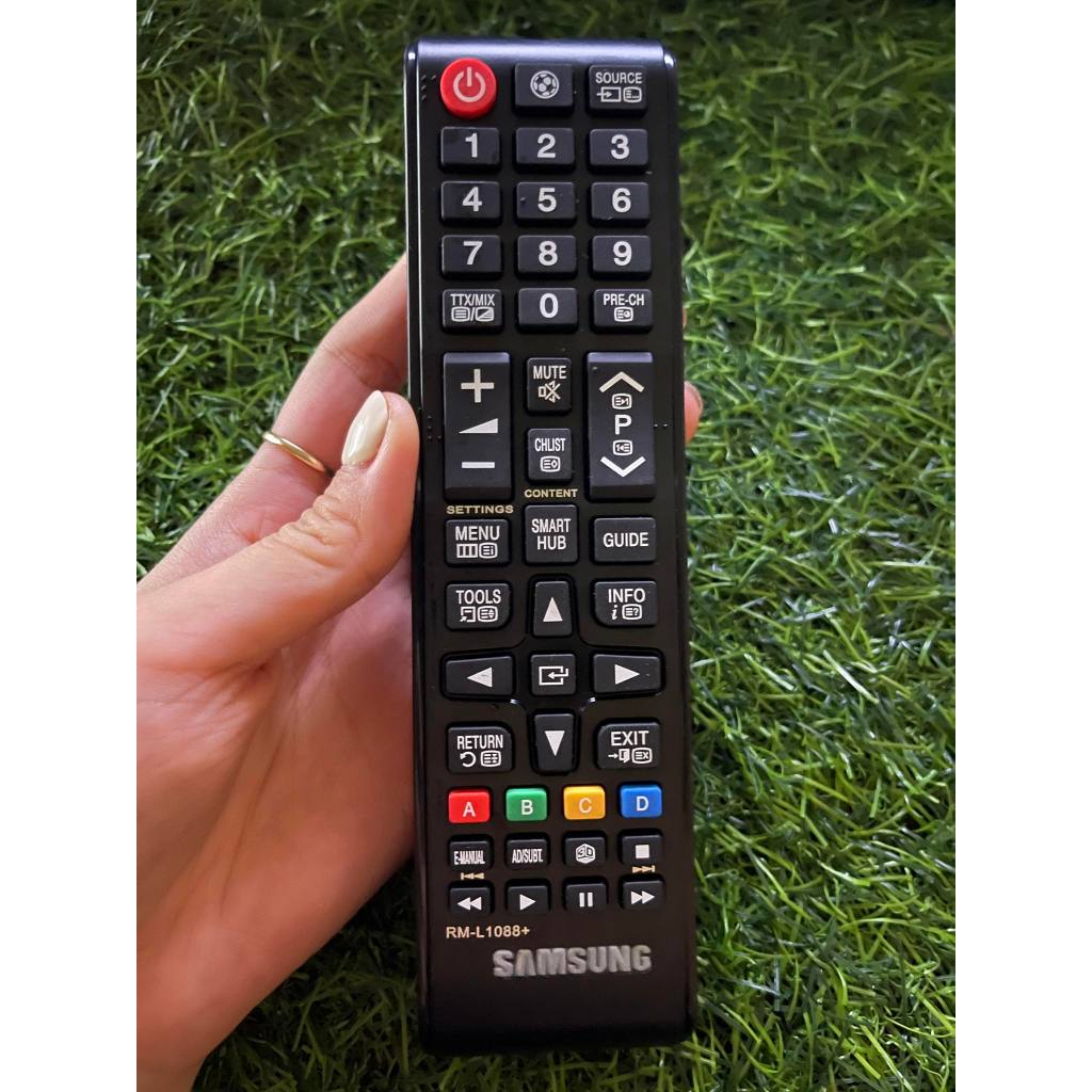 tay điều khiển remote từ xa tivi samsung ngắn RM-L1088+ (Có lô gô samsung) Hàng thường-kèm pin