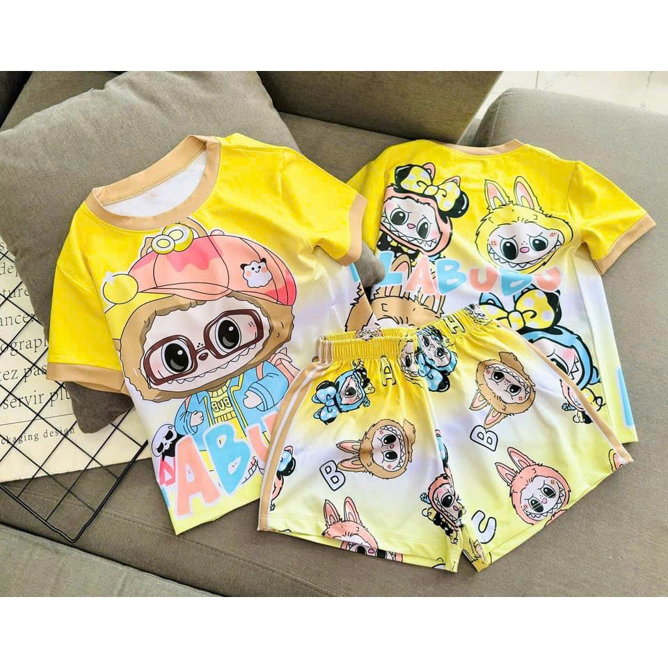 [8-40Kg] Bộ đồ bé gái quần Lửng in hình 3D HOT TREND chất vải mềm mịn thoáng mát được các bé yêu thích BGL03