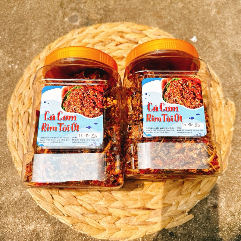 CÁ CƠM RIM TỎI ỚT loại ngon - 1 Hộp 500G