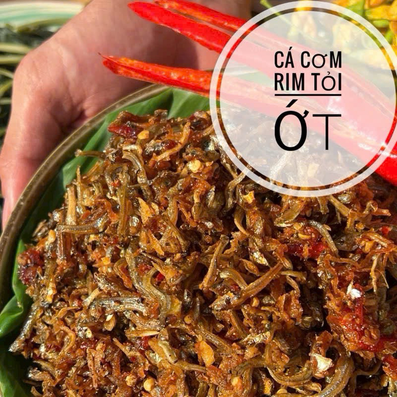 CÁ CƠM RIM TỎI ỚT loại ngon - 1 Hộp 500G