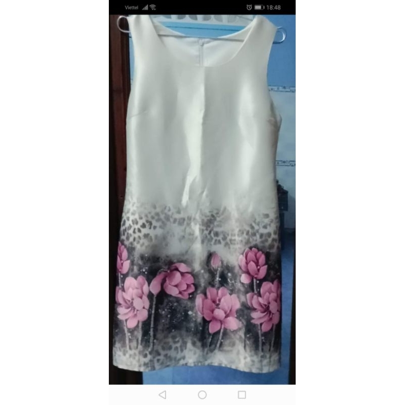 đầm phi lụa 2hand combo chốt live