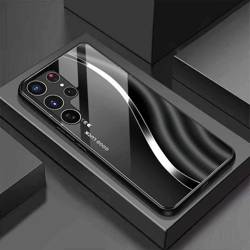 Ốp Lưng cho SAMSUNG S22 ULTRA, S23 ULTRA, S24 ULTRA Mặt lưng kính cường lực, Sang Trọng, Chống Trầy, Bảo Vệ Toàn Diện