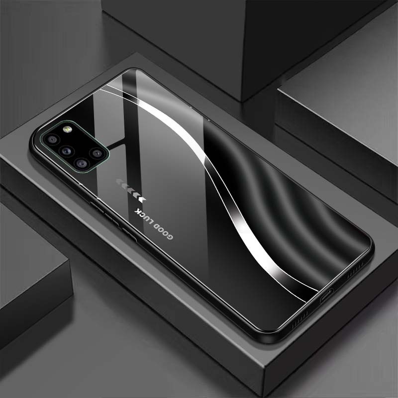 Ốp Lưng cho SAMSUNG M51, A31, A51, A71 Mặt lưng kính cường lực, Sang Trọng, Chống Trầy, Bảo Vệ Toàn Diện