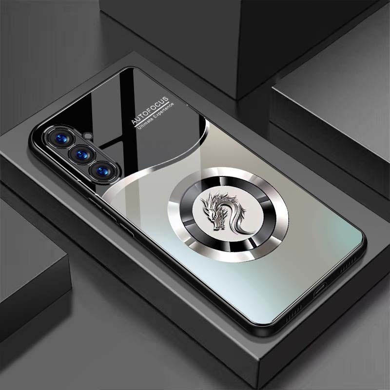 Ốp Lưng cho SAMSUNG GALAXY S23 FE Mặt lưng kính cường lực, cao cấp Họa tiết
