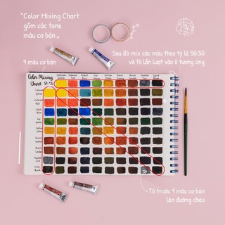 KLONG Artwork - Sổ Vẽ Màu Nước Giấy Dày 300 gsm Cao Cấp A4+ 25 Tờ ; MS: 782 ♥ Spriral Watercolor Sketchbook Sổ Vẽ Lò Xo