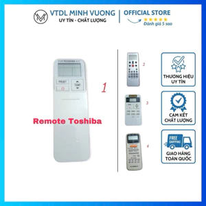Remote máy lạnh Toshiba nhiều loại ( tặng cặp pin )