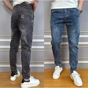 Quần jean nam vải co giãn 4 chiều,quần bò nam màu xanh dáng côn vải cao cấp không phai màu