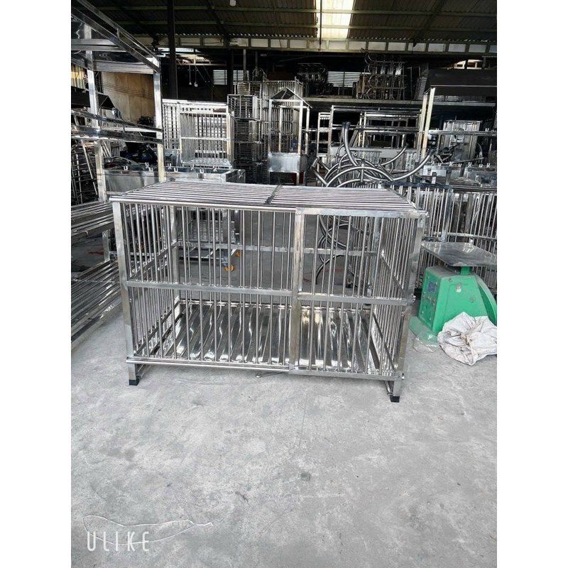 CHuồng CHó INOX 304 có kèm khay vệ sinh (sản xuất tại xưởng)