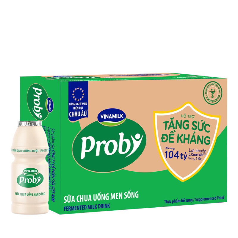 Thùng 24 Chai Sữa Chua Uống PROBI Có Đường 130ml Lợi Khuẩn Giúp Tiêu ...