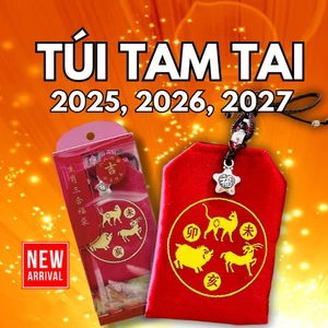 Túi Giải Hạn Tam Tai 2025 2026 2027 cho các tuổi HỢI - MÃO - MÙI [Đã Khai Quang]