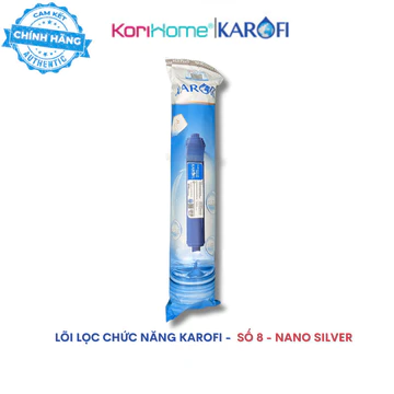 Lõi Nano Silver Plus Karofi (Lõi số 8) chống tái nhiễm khuẩn cho nước - Hàng chính hãng